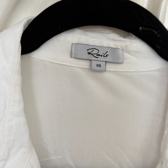 Rails Women’s | Hunter Button-Down Shirt White | Size XS - Picture 2 of 2